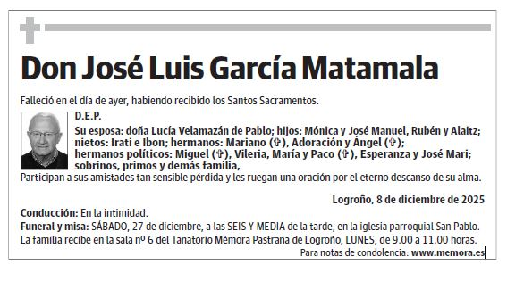 Don José Luis García Matamala