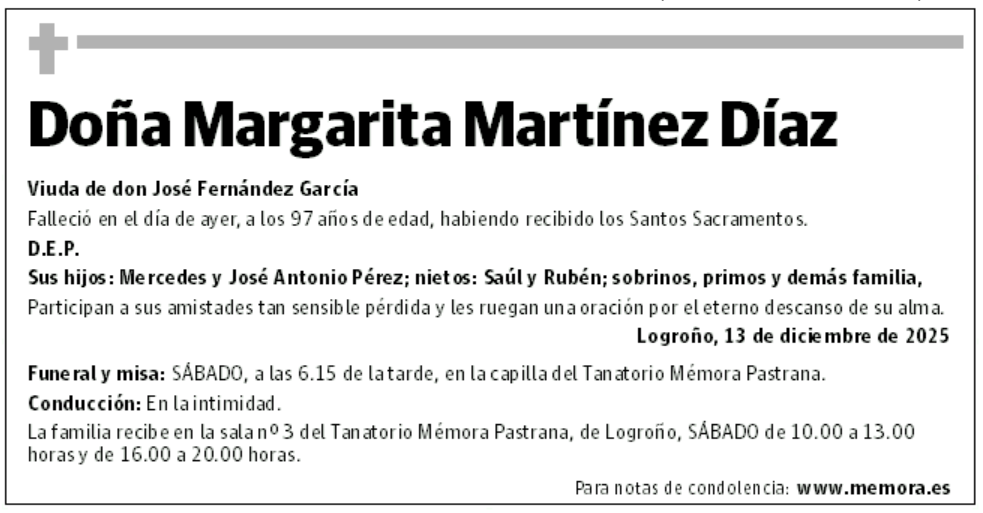 Doña Margarita Martínez Díaz