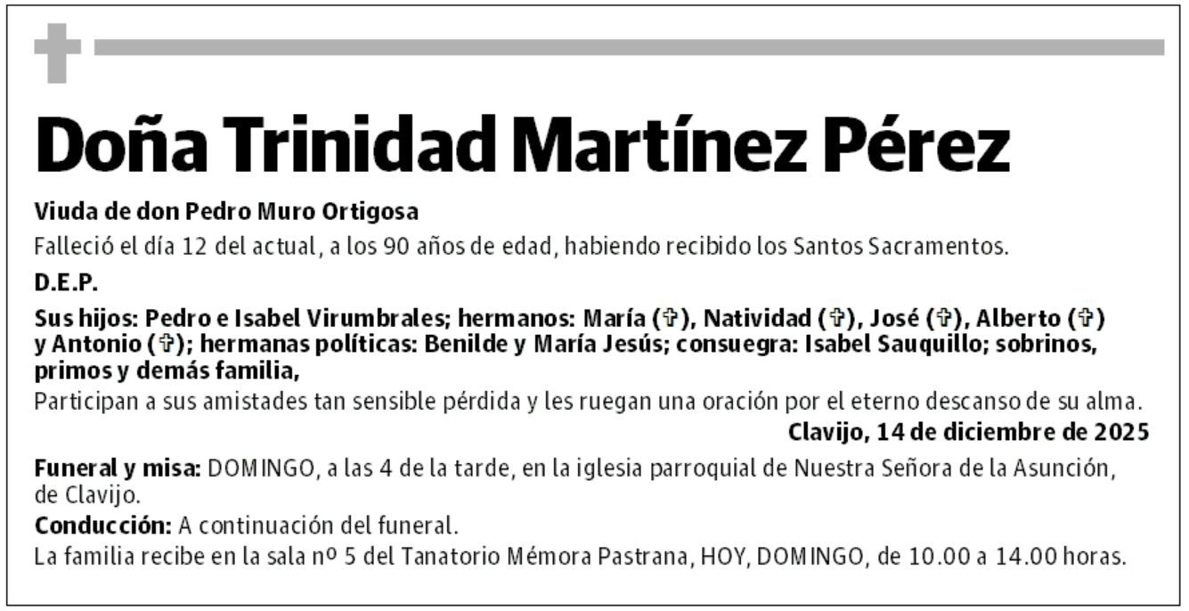 Doña Trinidad Martínez Pérez