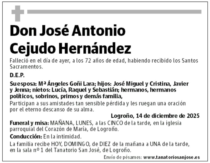 Don José Antonio Cejudo Hernández