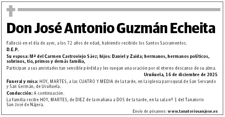Don José Antonio Guzmán Echeita