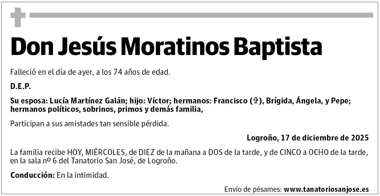 Don Jesús Moratinos Baptista