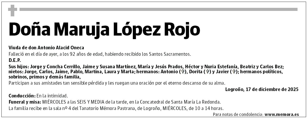 Doña Maruja López Rojo