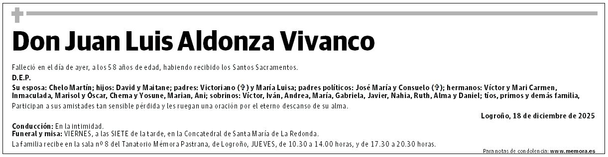 Don Juan Luis Aldonza Vivanco