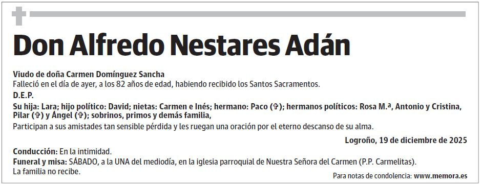 Don Alfredo Nestares Adán