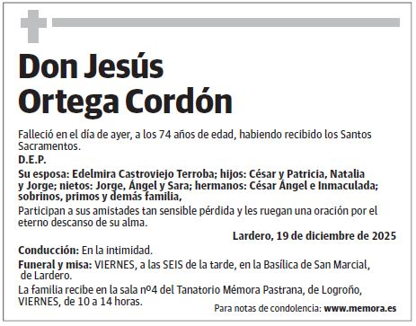 Don Jesús Ortega Cordón