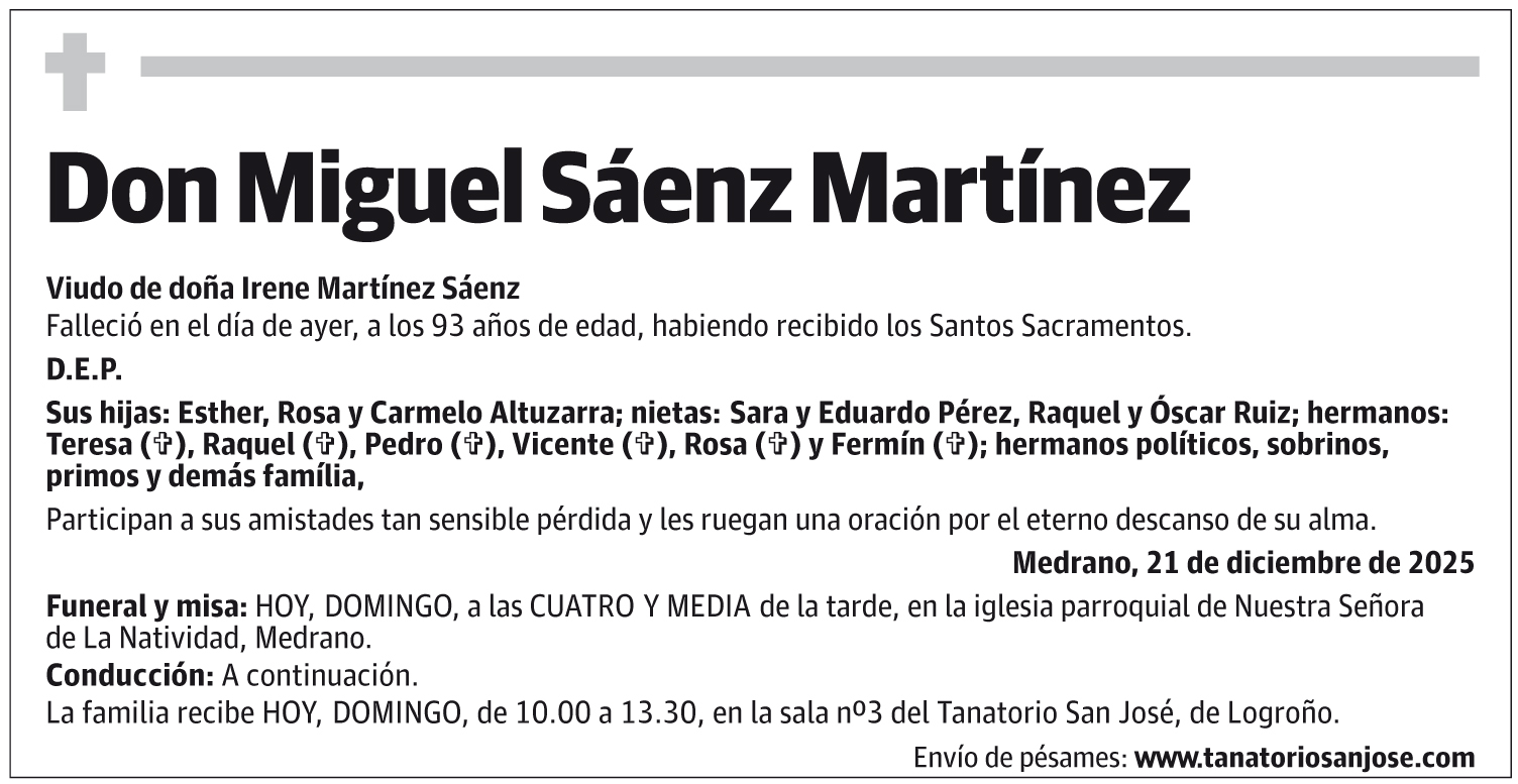 Don Miguel Sáenz Martínez