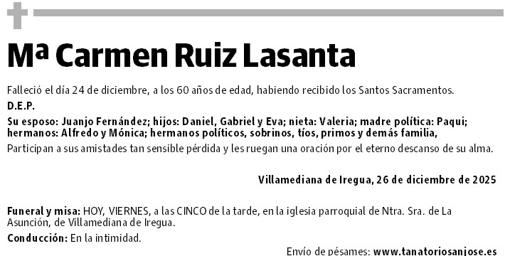 Mª Carmen Ruiz Lasanta