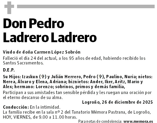 Don Pedro Ladrero Ladrero
