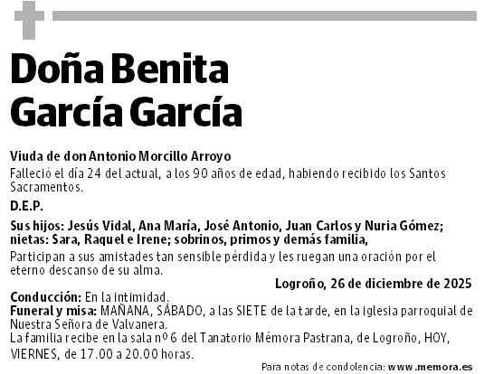 Doña Benita García García