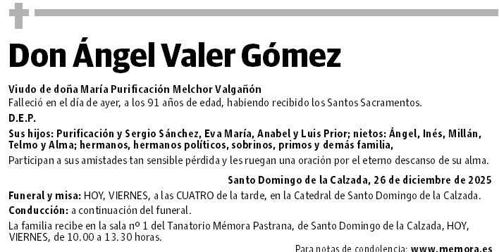 Don Ángel Valer Gómez