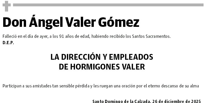 Don Ángel Valer Gómez