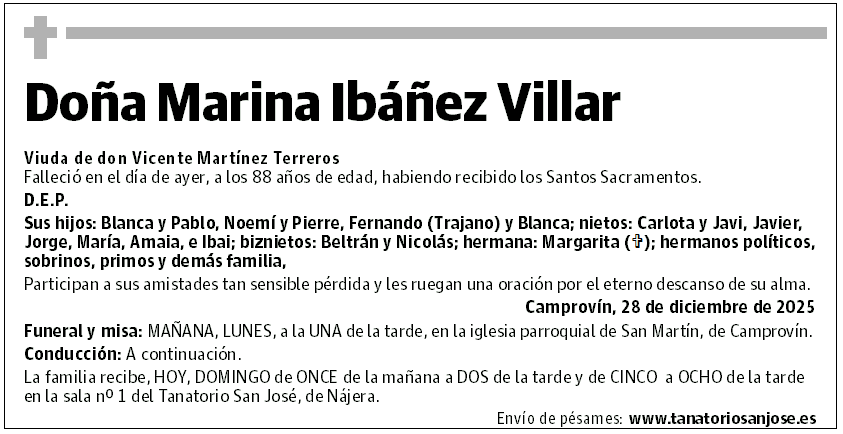 Doña Marina Ibáñez Villar