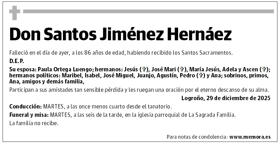 Don Santos Jiménez Hernáez