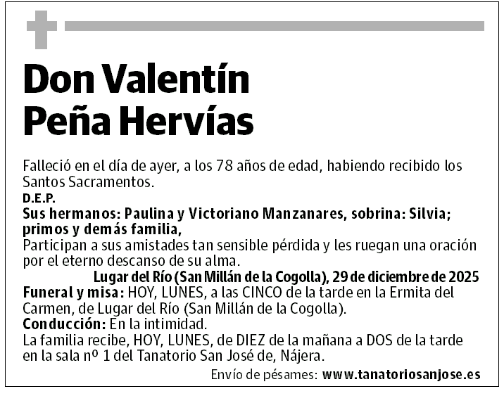 Don Valentín Peña Hervías