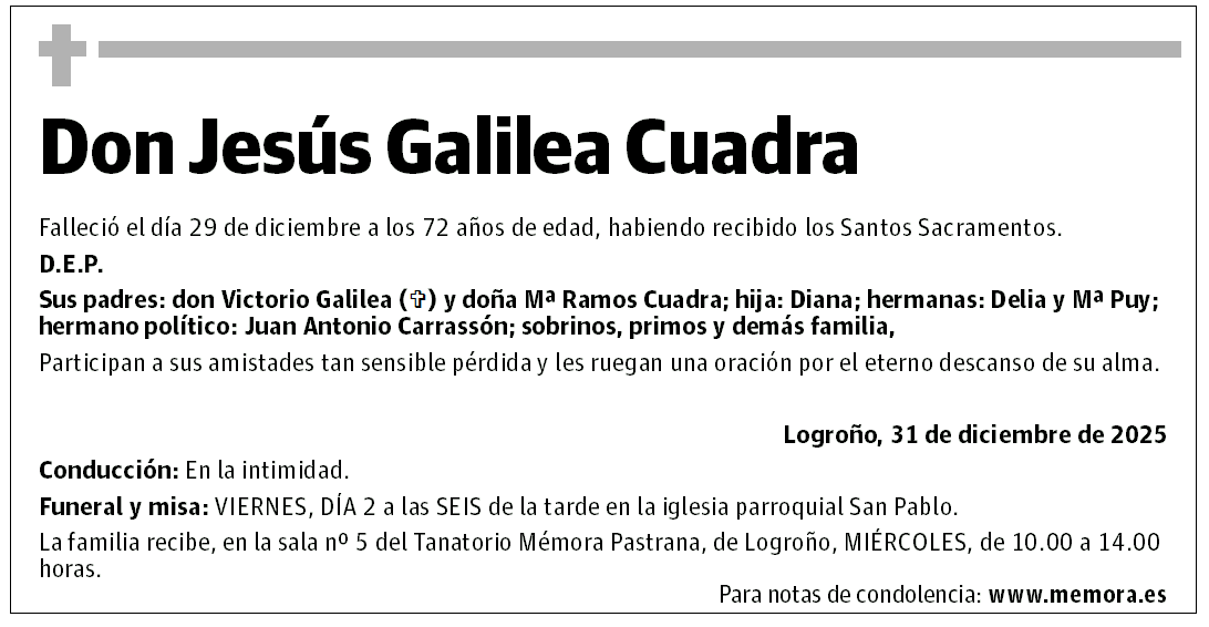 Don Jesús Galilea Cuadra