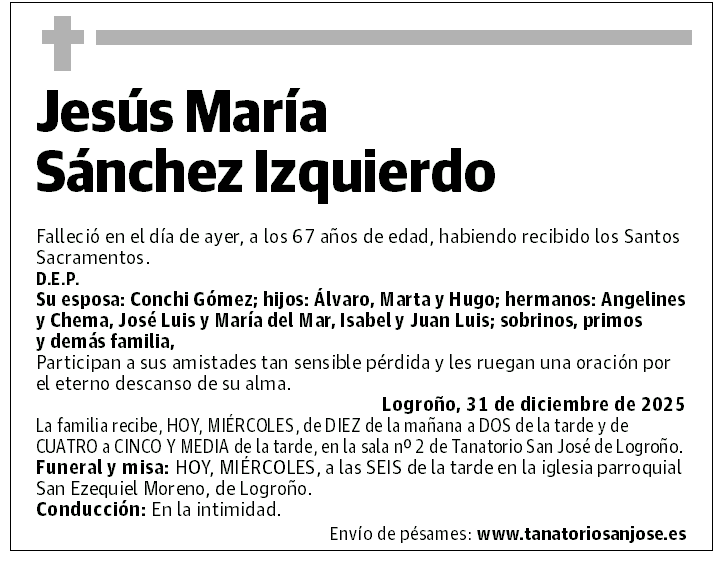 Jesús María Sánchez Izquierdo