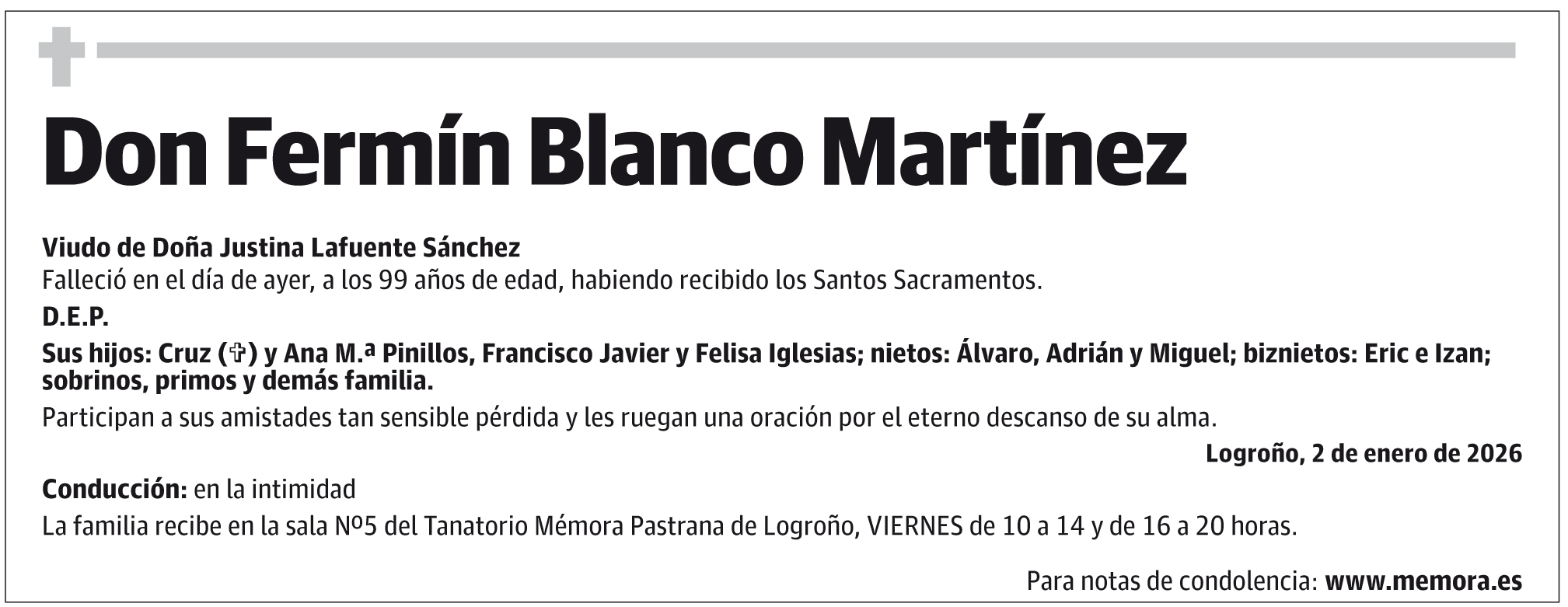 Don Fermín Blanco Martínez