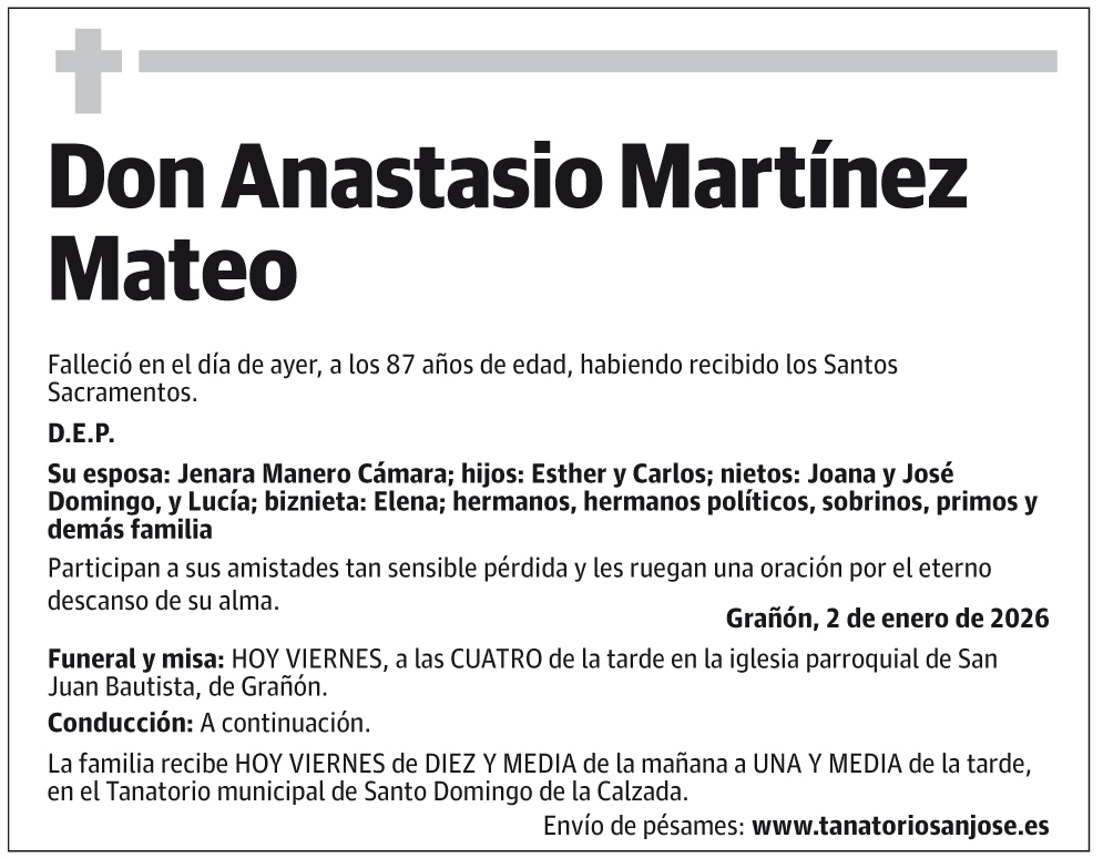 Don Anastasio Martínez Mateo