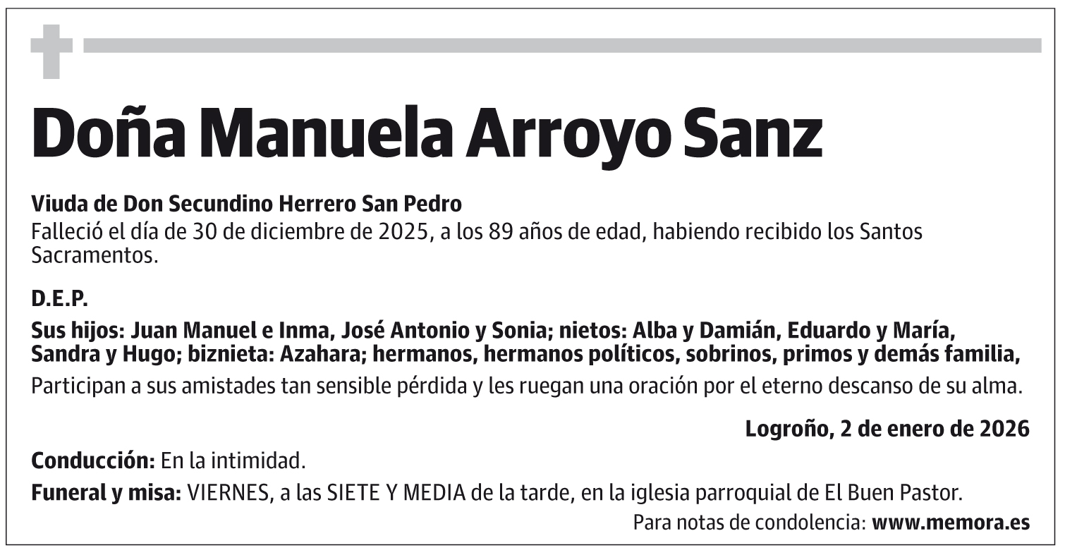 Doña Manuela Arroyo Sanz