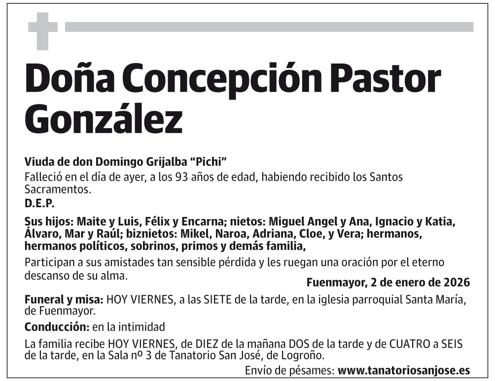 Doña Concepción Pastor González
