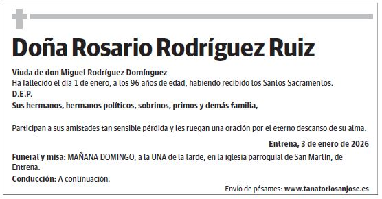 Doña Rosario Rodríguez Ruiz