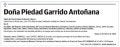 Doña Piedad Garrido Antoñana