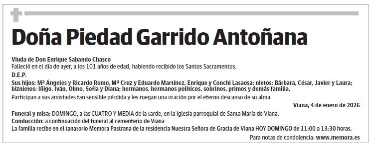 Doña Piedad Garrido Antoñana