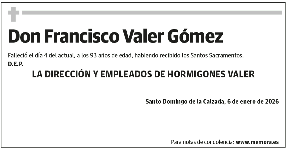 Don Francisco Valer Gómez