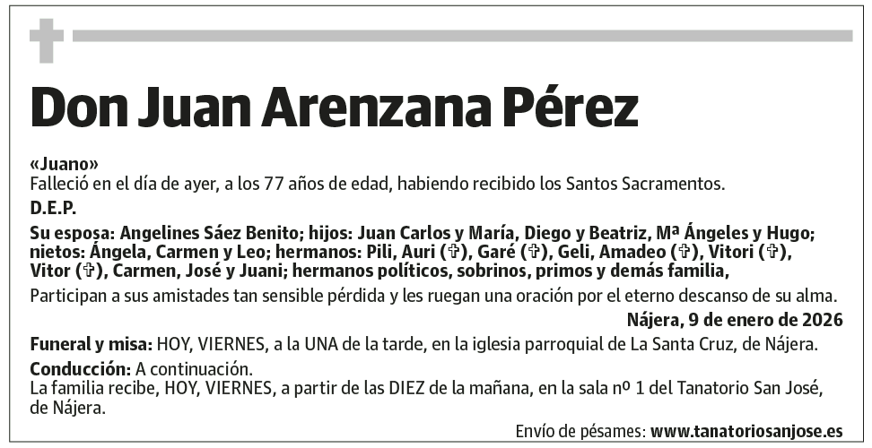 Don Juan Arenzana Pérez