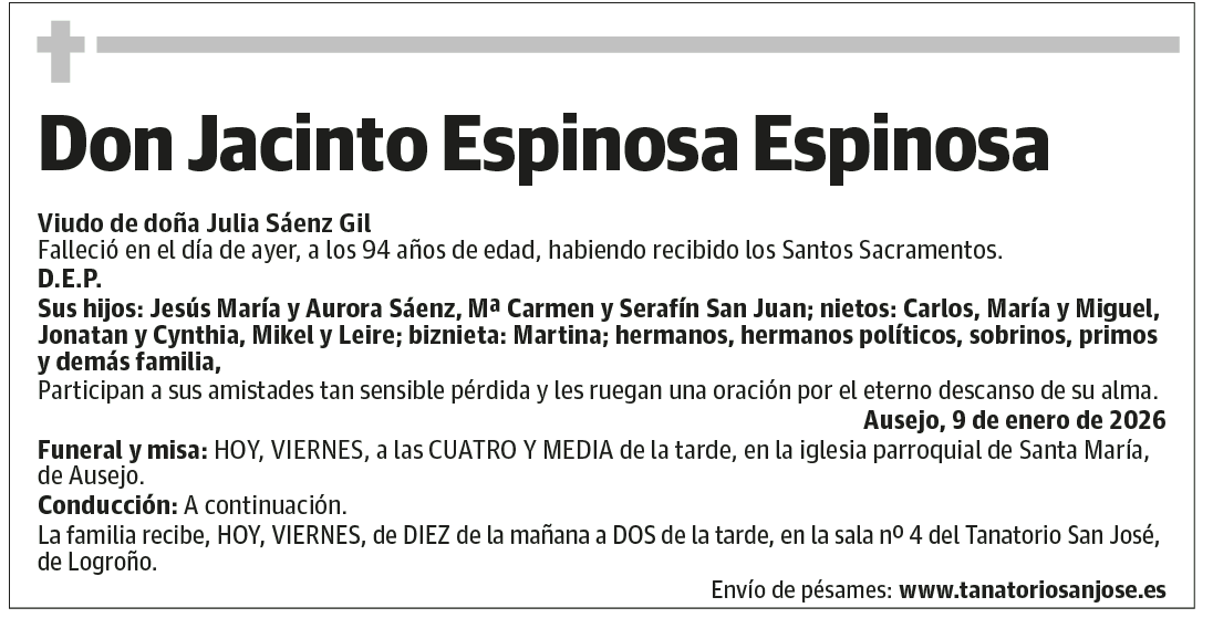 Don Jacinto Espinosa Espinosa