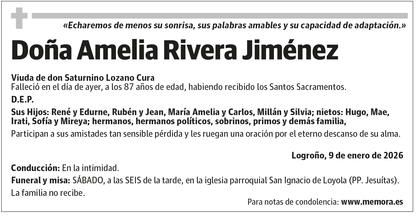 Doña Amelia Rivera Jiménez