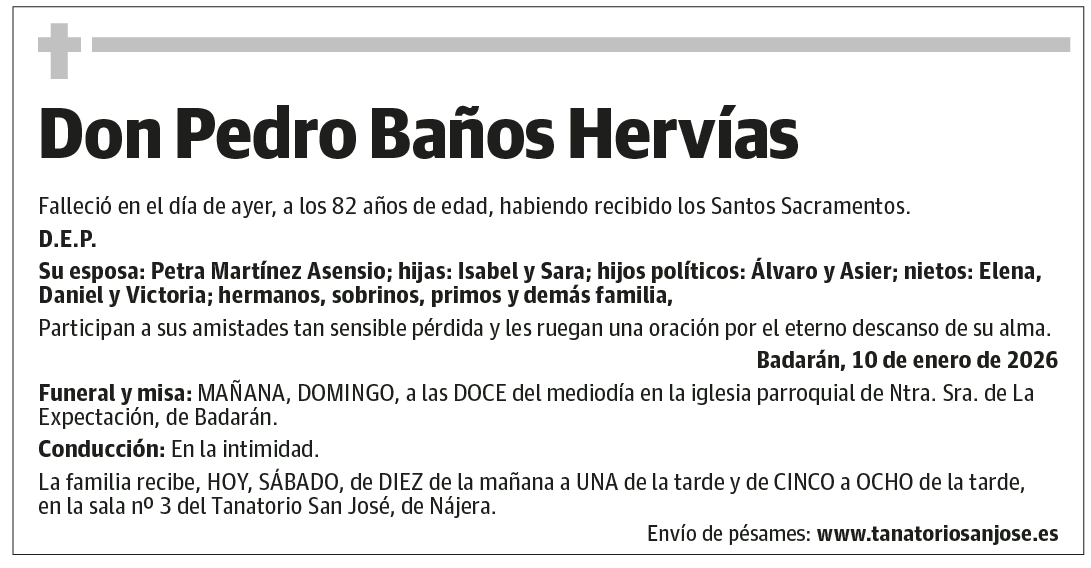 Don Pedro Baños Hervías