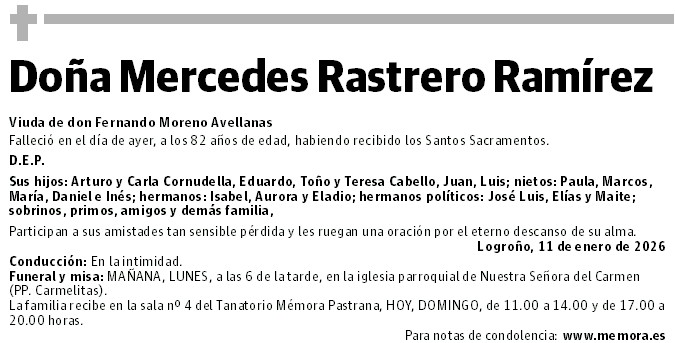 Doña Mercedes Rastrero Ramírez