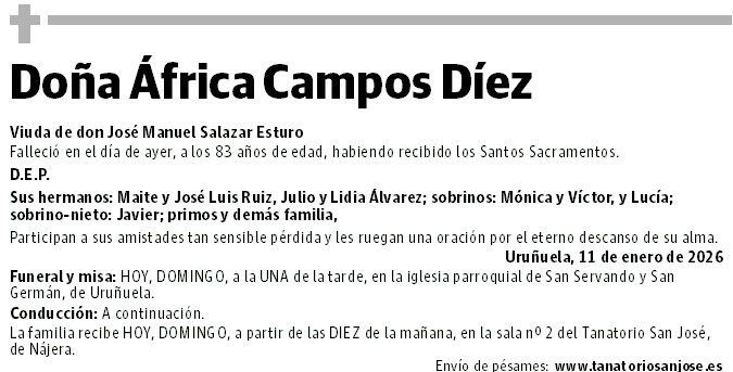 Doña África Campos Díez