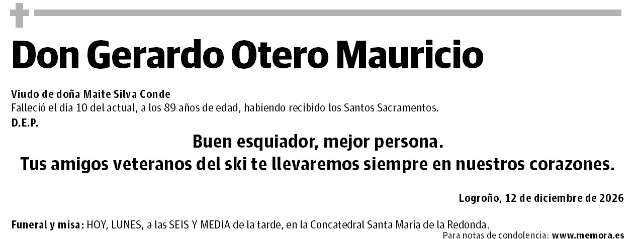 Don Gerardo Otero Mauricio