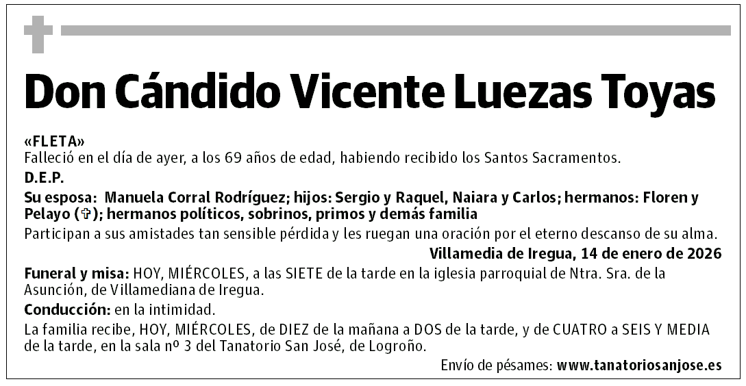 Don Cándido Vicente Luezas Toyas