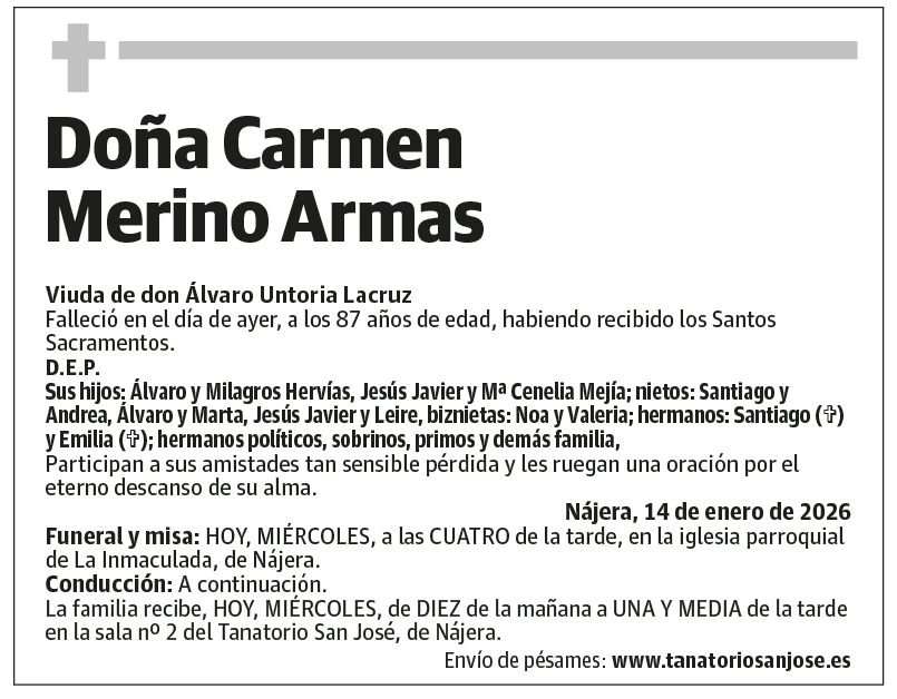 Doña Carmen Merino Armas