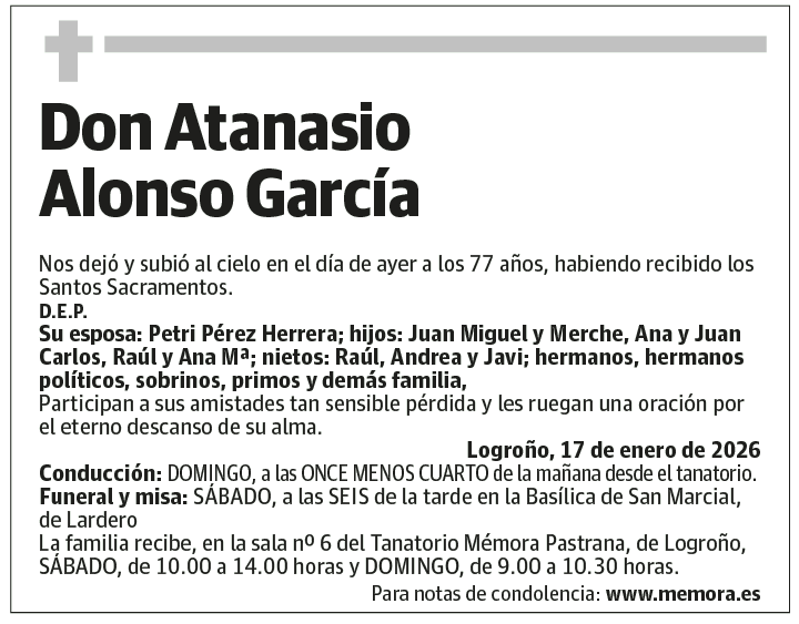 Don Atanasio Alonso García