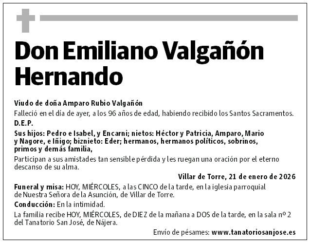 Don Emiliano Valgañón Hernando