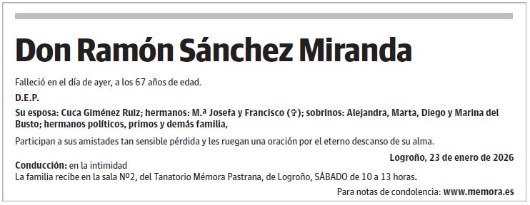 Don Ramón Sánchez Miranda