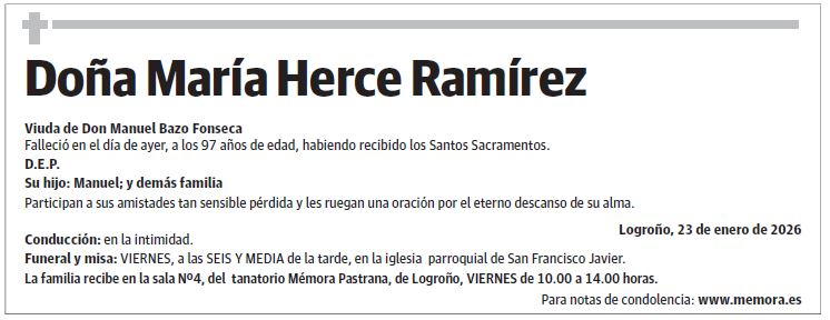 Doña María Herce Ramírez