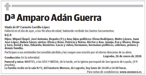 Dª Amparo Adán Guerra