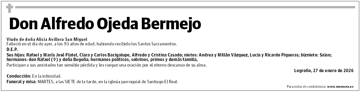 Don Alfredo Ojeda Bermejo