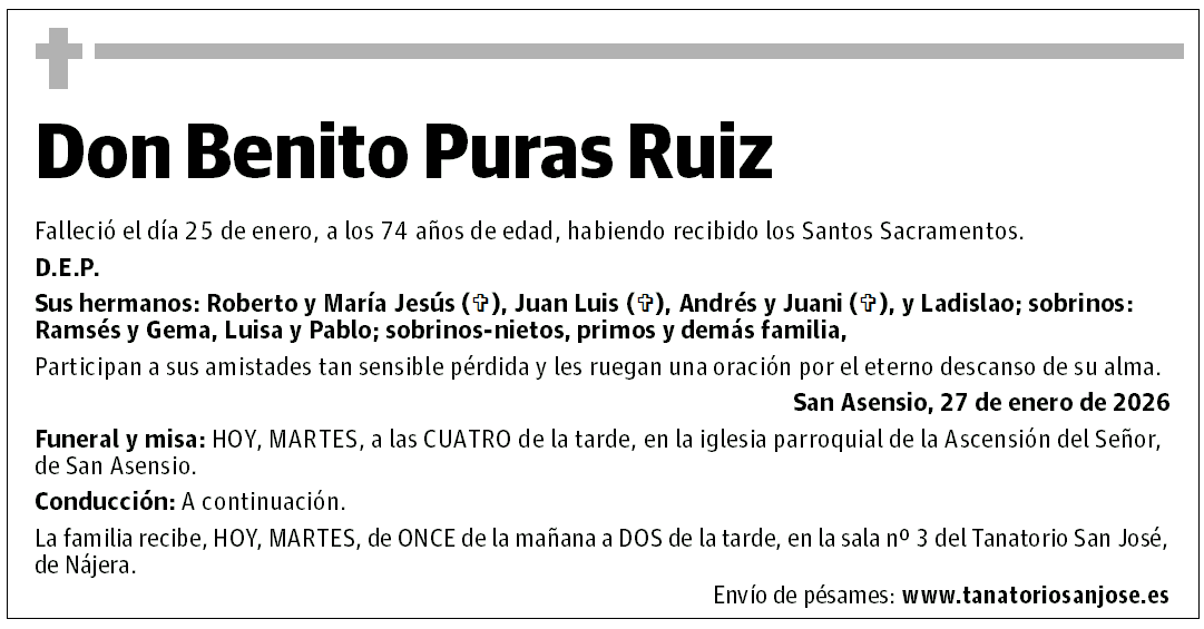 Don Benito Puras Ruiz