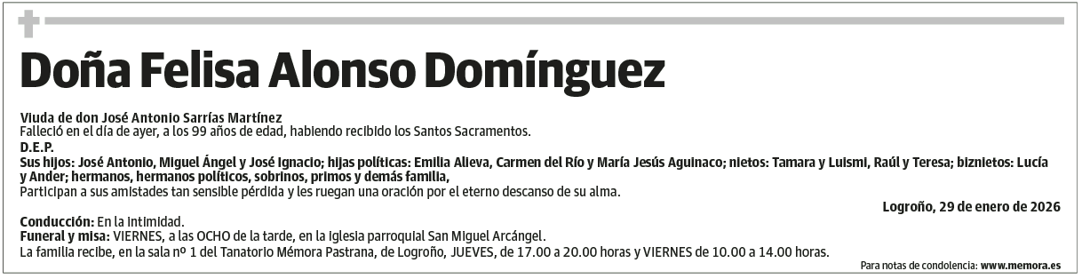 Doña Felisa Alonso Domínguez