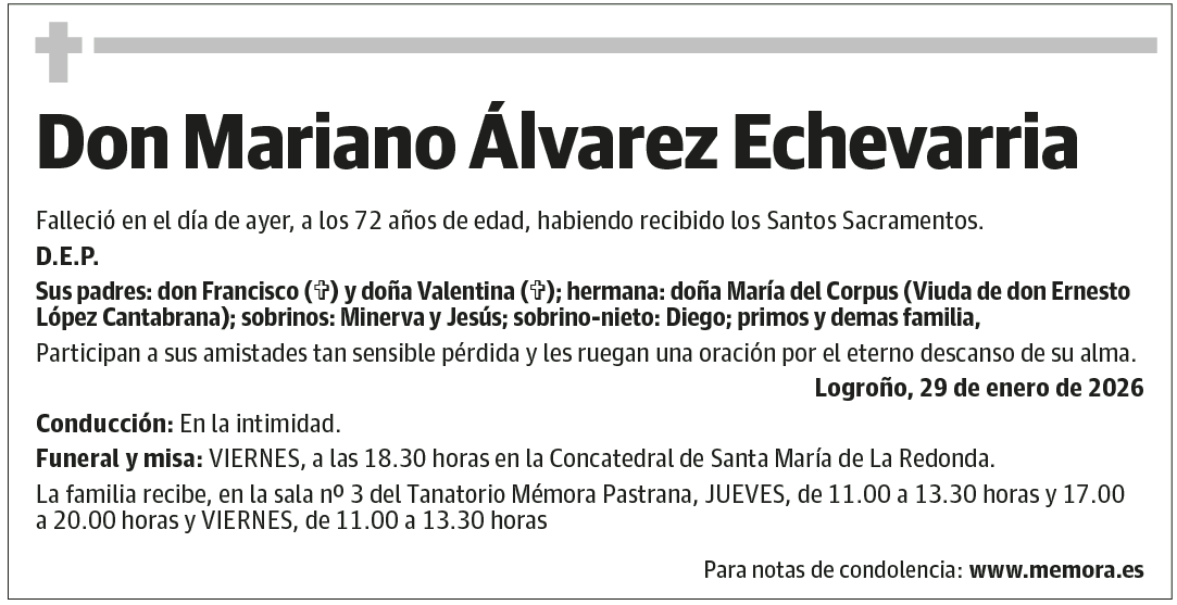 Don Mariano Álvarez Echevarria