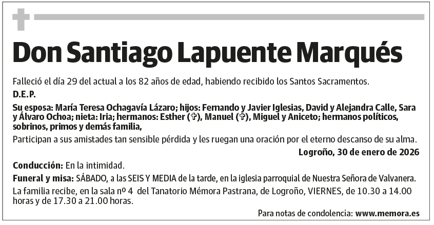 Don Santiago Lapuente Marqués