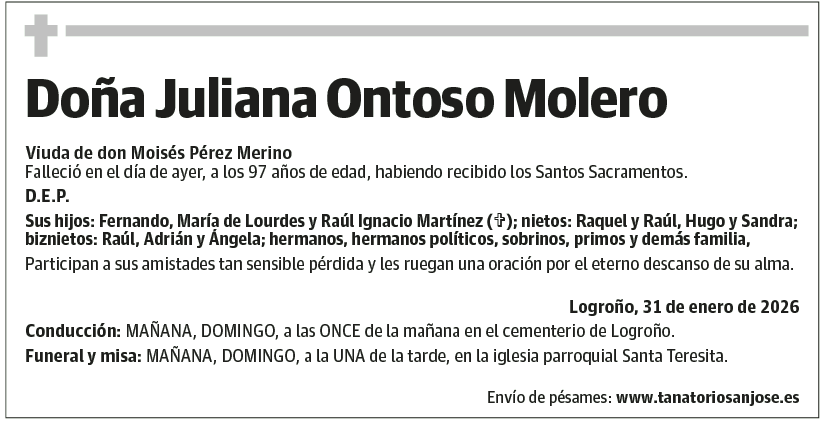 Doña Juliana Ontoso Molero