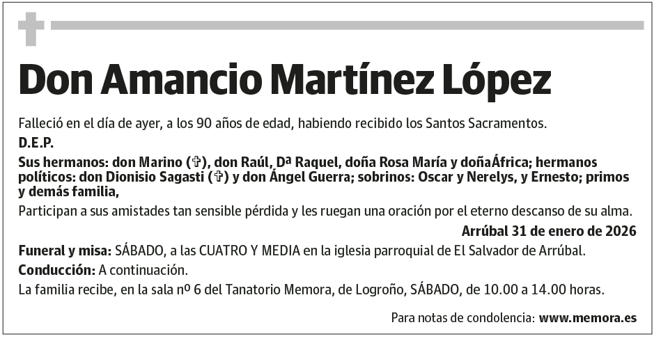Don Amancio Martínez López